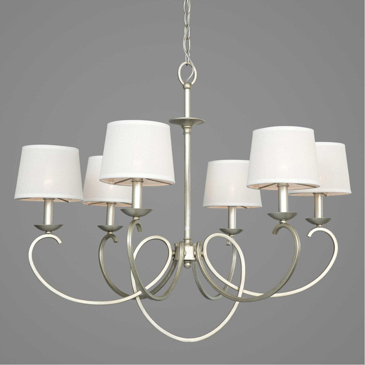 Brenda 6 Light 33 inch Silver Ridge Chandelier Ceiling Light, Design Series
